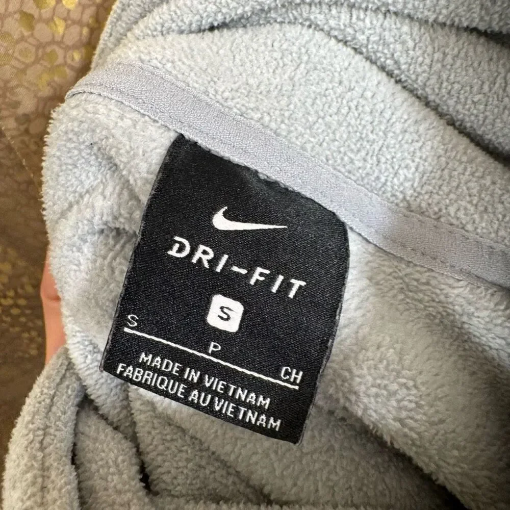 Nike Dri Fit Women's Gray Fleece Soft Turtleneck Sweater Small